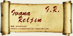 Ivana Reljin vizit kartica